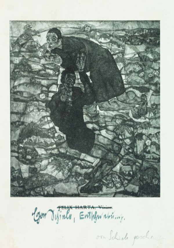 Katalog der Ausstellung Wiener Kunstschau in der Berliner Secession mit eigenhändigen Anmerkungen von Egon Schiele 