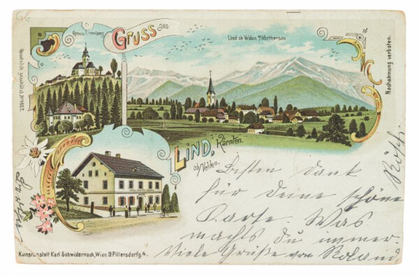 Postcard from Roland Rösch to Egon Schiele 