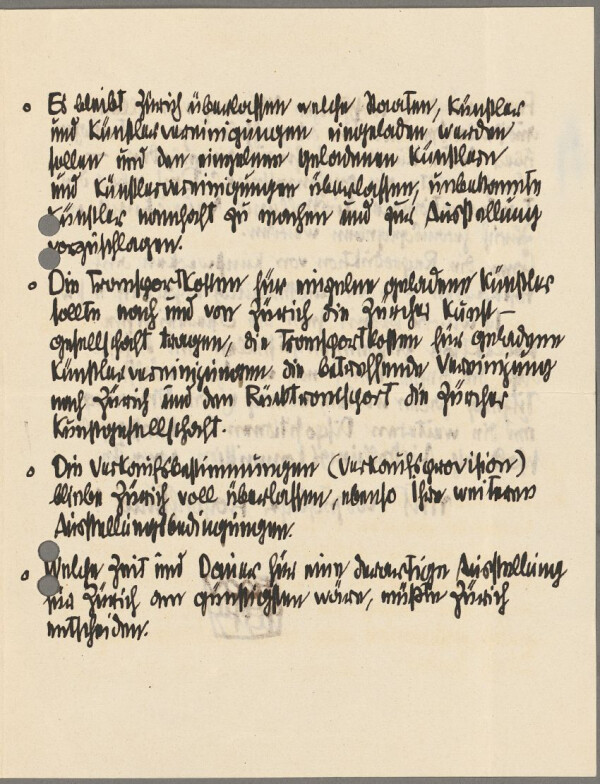 Brief von Egon Schiele an Wilhelm Wartmann Bild 3