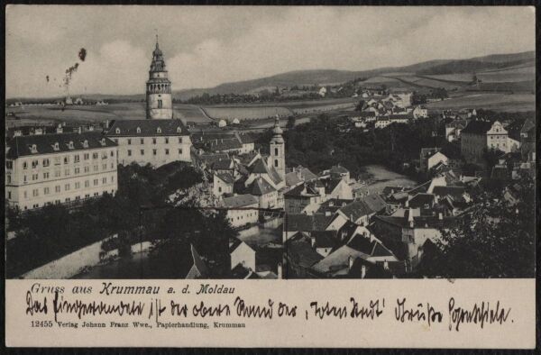 Postkarte von Egon Schiele an Arthur Roessler 