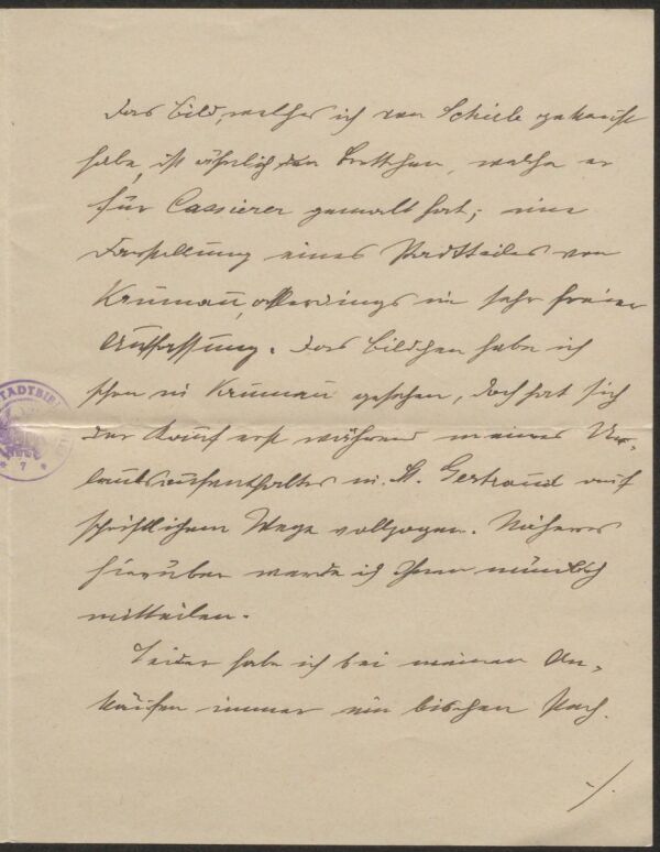 Letter from Heinrich Benesch to Arthur Roessler Bild 3