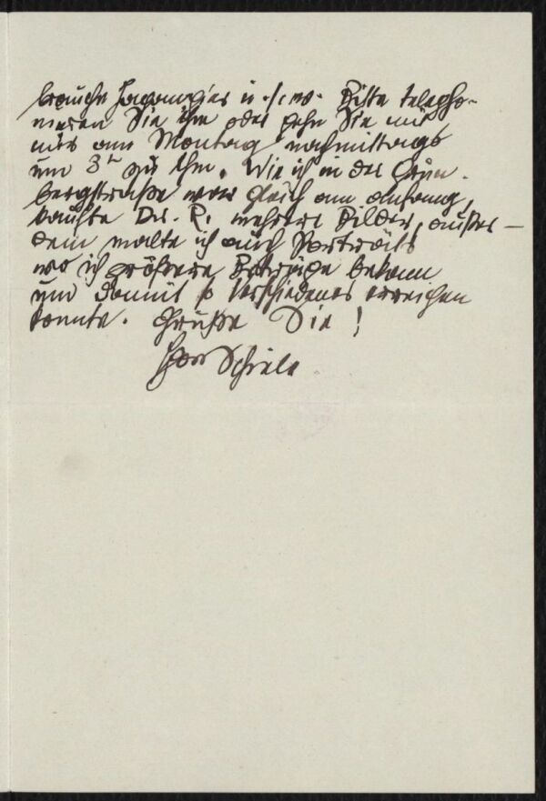 Brief von Egon Schiele an Arthur Roessler Bild 2