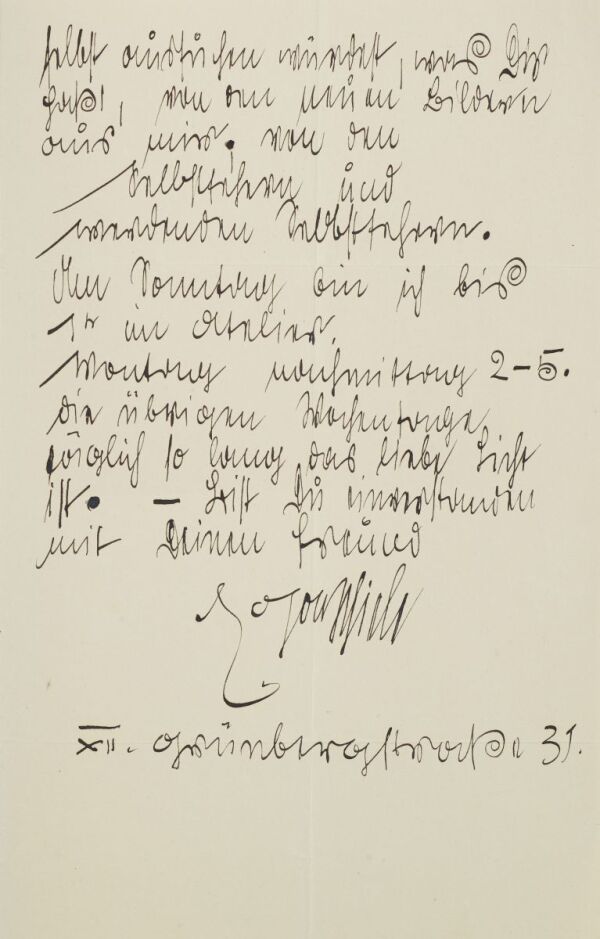 Brief von Egon Schiele an Carl Reininghaus Bild 2