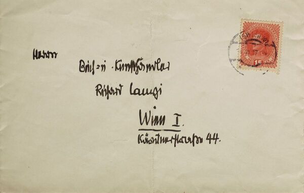 Brief von Egon Schiele an Richard Lányi Bild 2