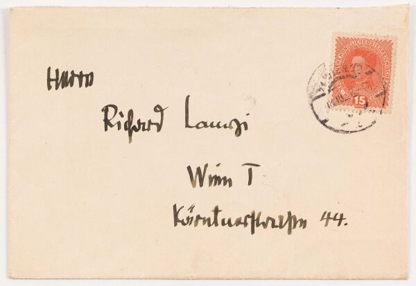 Brief von Egon Schiele an Richard Lányi Bild 2