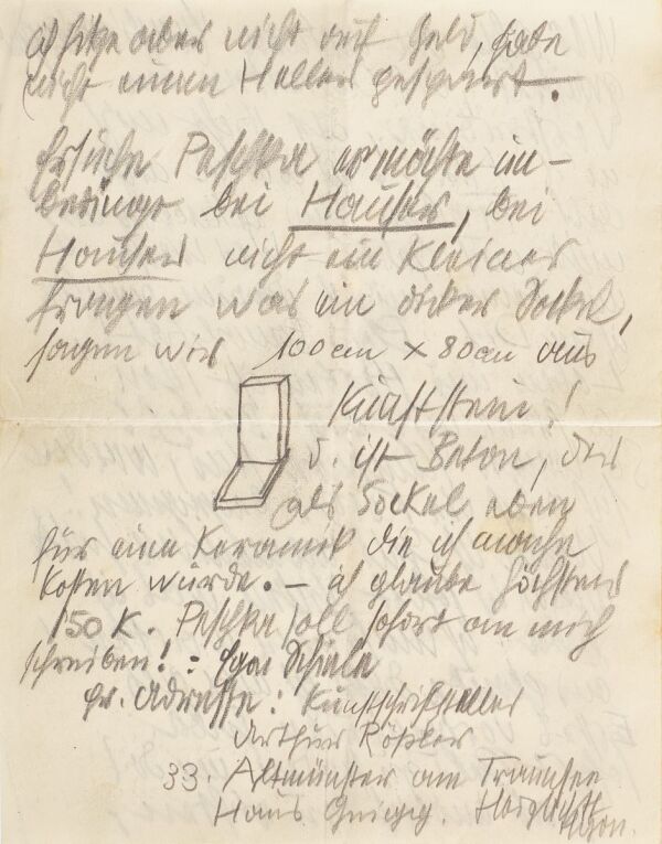 Brief von Egon Schiele an Marie Schiele Bild 4