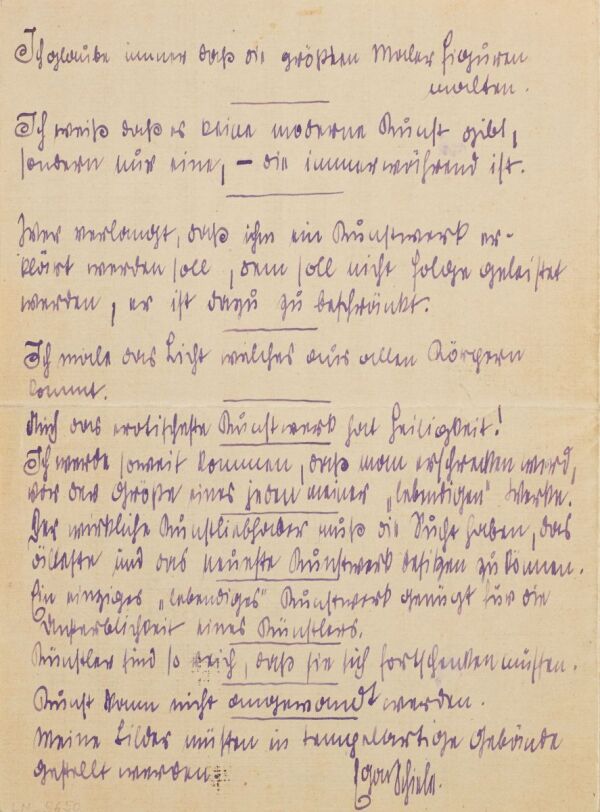 Brief von Egon Schiele an Leopold Czihaczek Bild 4