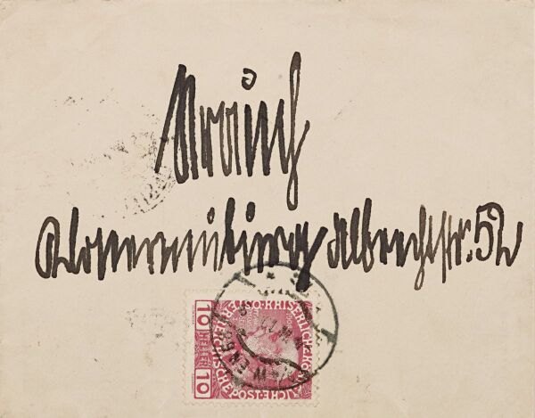 Brief von Egon Schiele an Ludwig Karl Strauch Bild 3