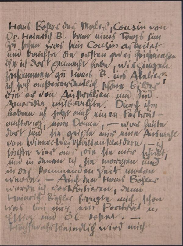 Brief von Egon Schiele an Marie Schiele Bild 2