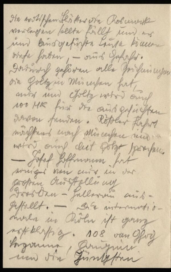 Brief von Egon Schiele an Heinrich Benesch Bild 2