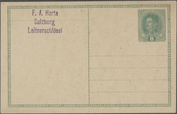 Postkarte von Felix Albrecht Harta an Egon Schiele Bild 2