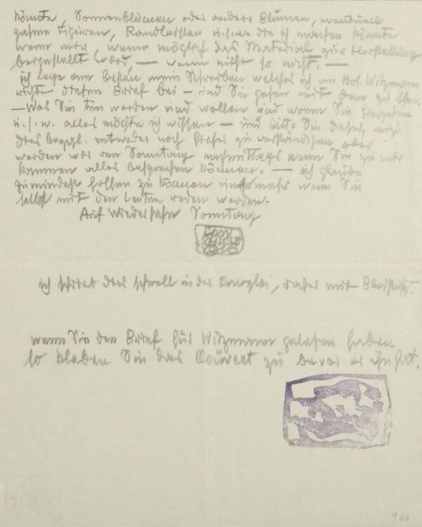 Letter from Egon Schiele to Leopold Liegler Bild 2