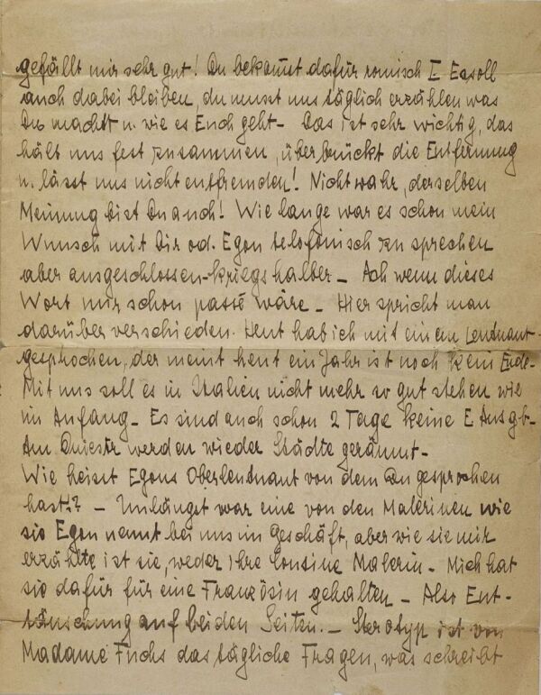 Brief von Adele Harms an Egon und Edith Schiele Bild 3