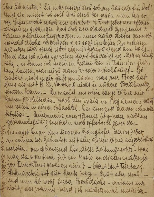 Brief von Adele Harms an Egon und Edith Schiele Bild 4