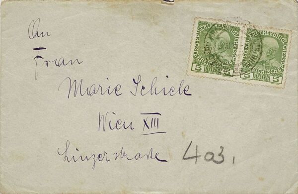 Brief von Edith Schiele an Marie Schiele Bild 4