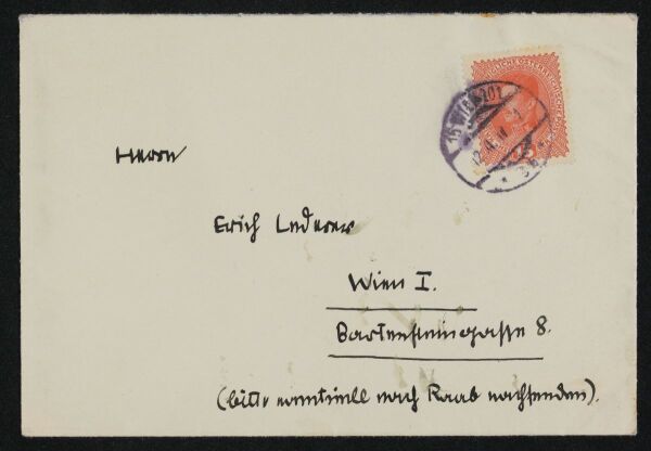 Brief von Egon Schiele an Erich Lederer Bild 3