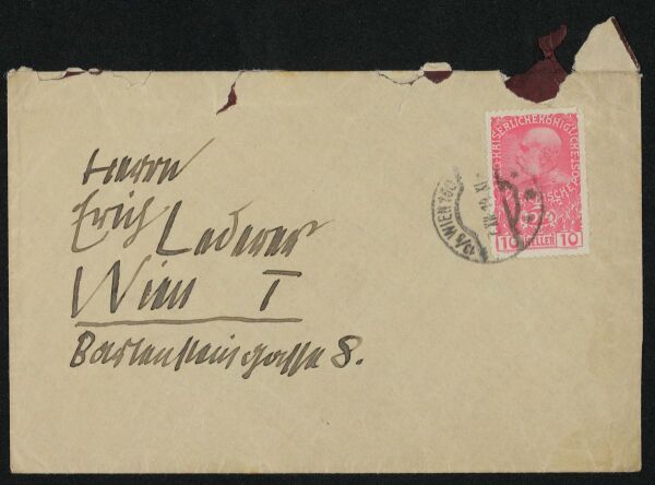 Brief von Egon Schiele an Erich Lederer Bild 3