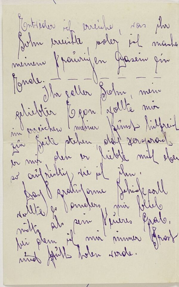 Brief von Emmy Obransky an Marie Schiele Bild 2