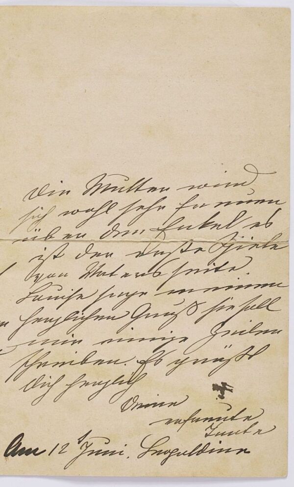 Brief von „Tante Leopoldine“ an Adolf Schiele Bild 3