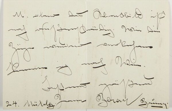 Brief von Irene Beran an Egon Schiele Bild 4