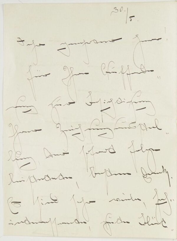 Brief von Irene Beran an Egon Schiele 