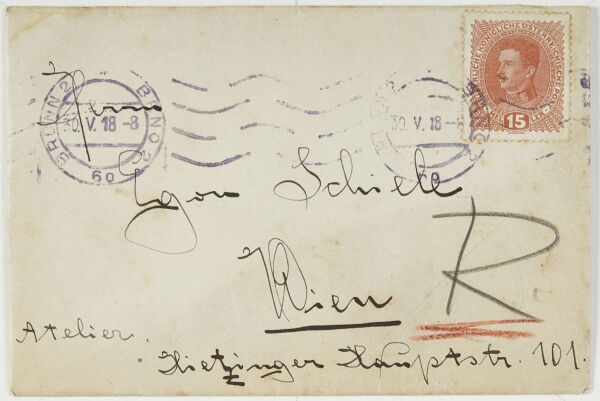 Brief von Irene Beran an Egon Schiele Bild 4