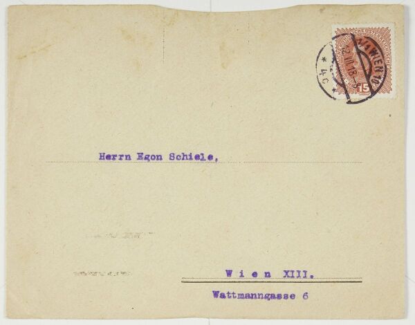 Brief von Serena Lederer an Egon Schiele Bild 2