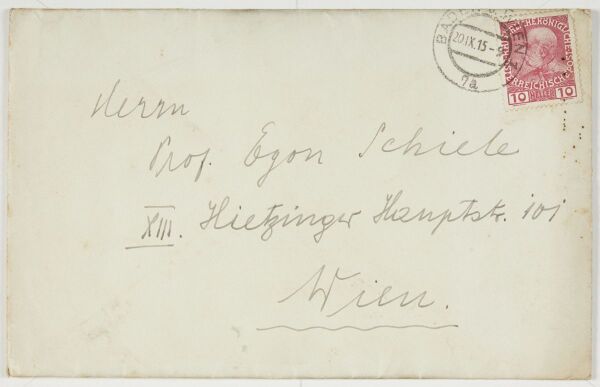 Brief von Heinrich Böhler an Egon Schiele Bild 4