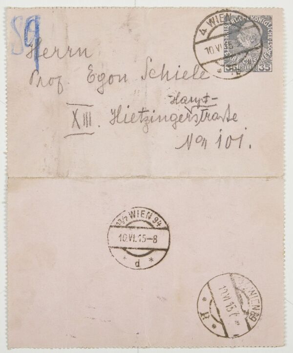 Brief von Heinrich Böhler an Egon Schiele Bild 2