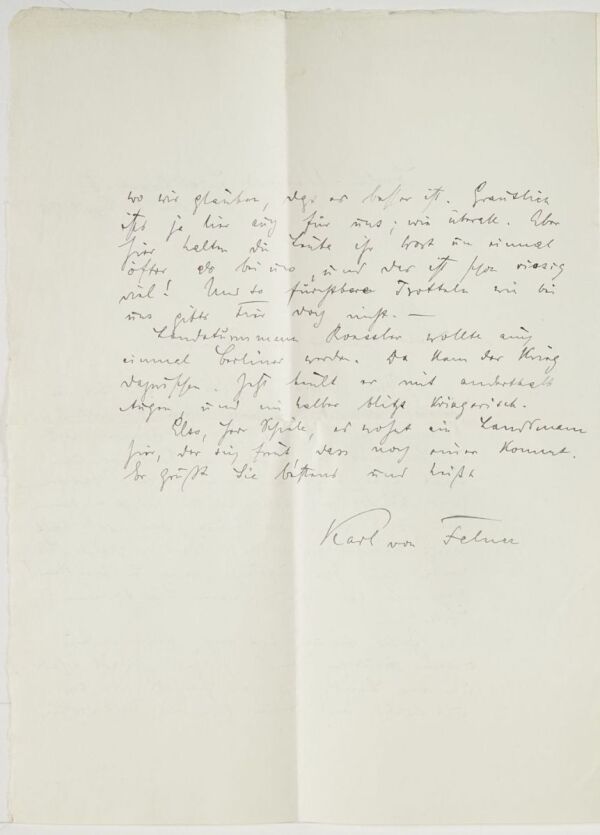 Brief von Karl von Felner an Egon Schiele Bild 2