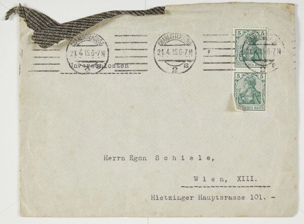 Brief von Karl von Felner an Egon Schiele Bild 3