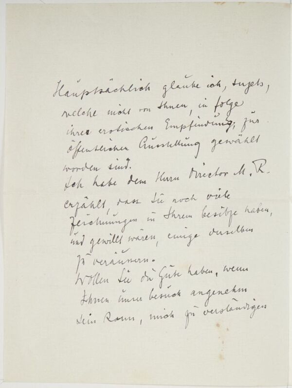 Brief von Clemens Pausinger an Egon Schiele Bild 2