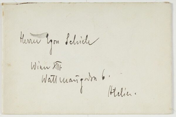 Brief von Anton Peschka an Egon Schiele Bild 3