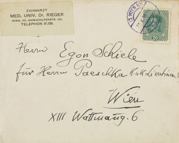 Brief von Heinrich Rieger an Anton Peschka Bild 3