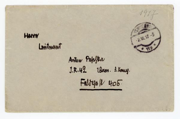 Brief von Egon Schiele an Anton Peschka Bild 8