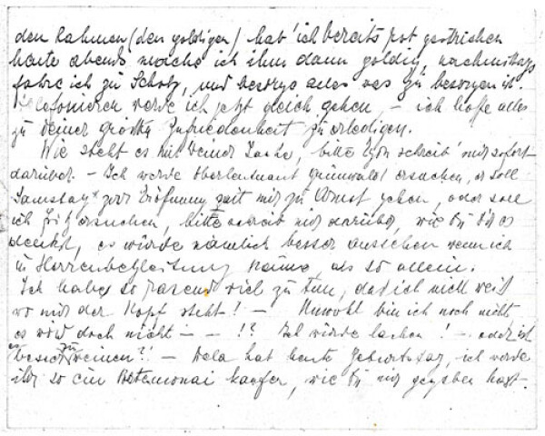 Brief von Edith Schiele an Egon Schiele Bild 2