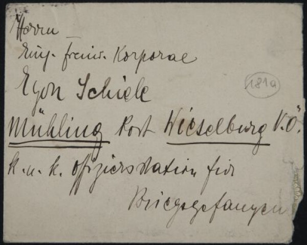 Brief von Edith Schiele an Egon Schiele Bild 3