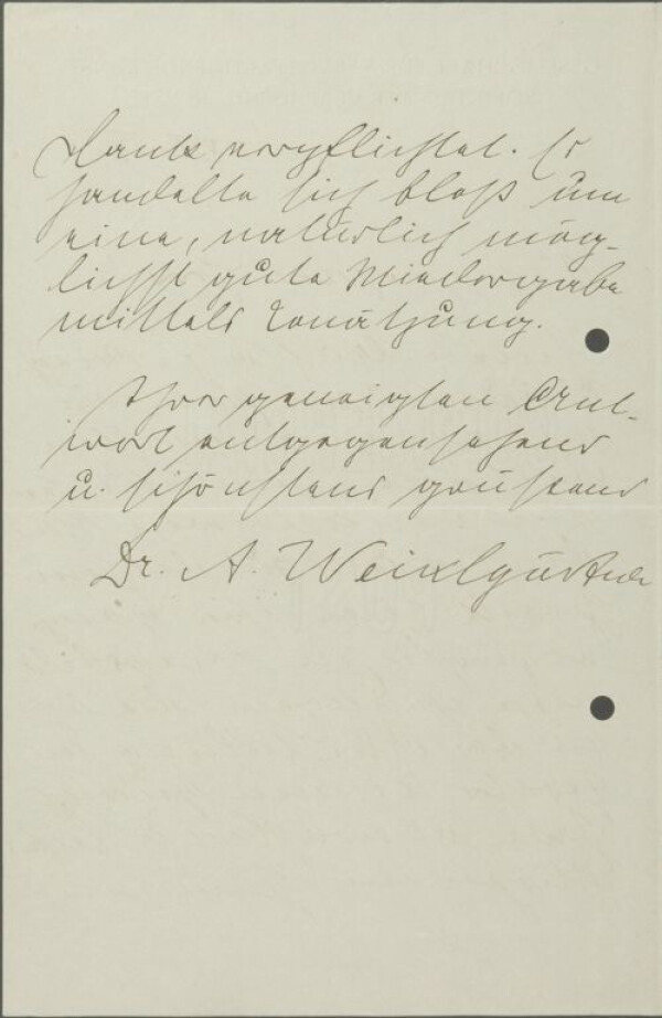 Brief von Arpad Weixlgärtner/Gesellschaft für vervielfältigende Kunst an Egon Schiele Bild 2