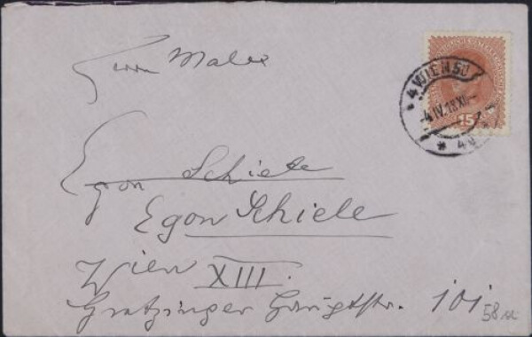 Brief von Anton Faistauer an Egon Schiele Bild 3