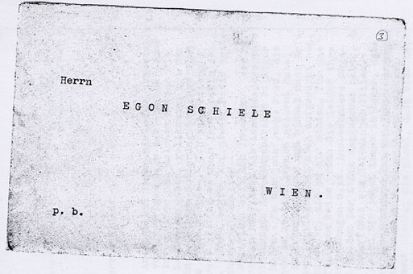 Maschinenschriftlicher Brief von Carl Reininghaus an Egon Schiele Bild 2