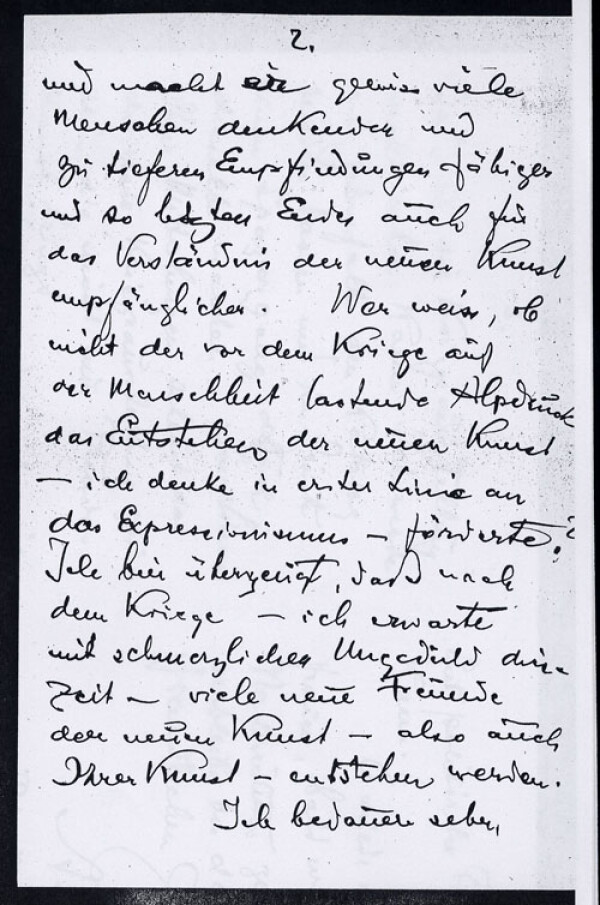 Brief (Feldpost) von Adolf Neufeld an Egon Schiele Bild 2