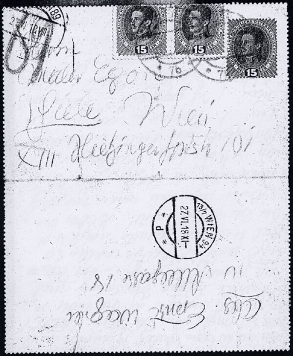 Letter from Ernst Wagner to Egon Schiele Bild 2