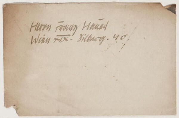 Brief von Egon Schiele an Franz Hauer Bild 2