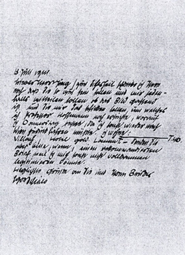 Brief von Egon Schiele an Hugo Jung 