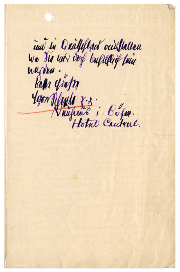 Brief von Egon Schiele an Guido Arnot Bild 2