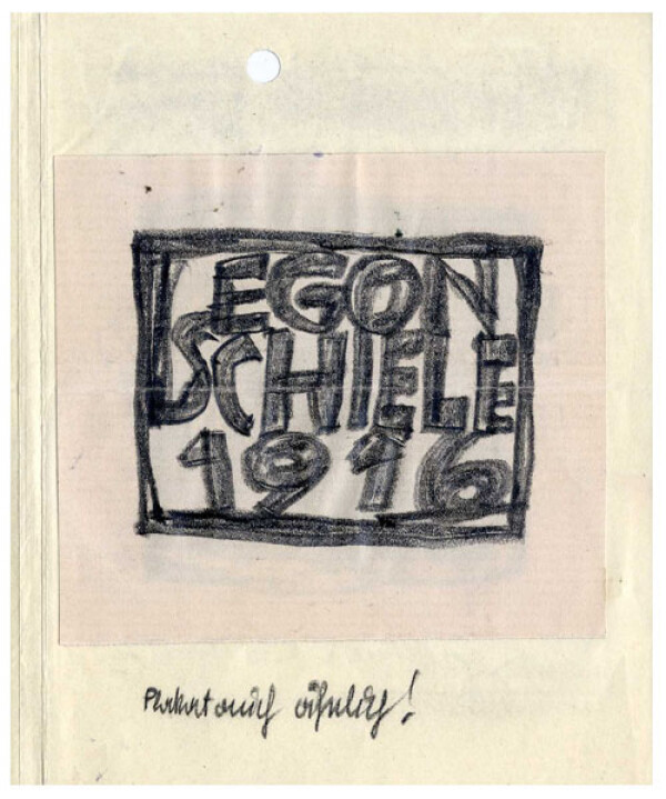 Brief von Egon Schiele an Guido Arnot mit einer Beilage (Entwurf für eine Liste der ausgestellten Werke) Bild 2