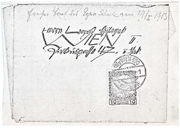 Letter from Egon Schiele to Leopold Czihaczek Bild 2