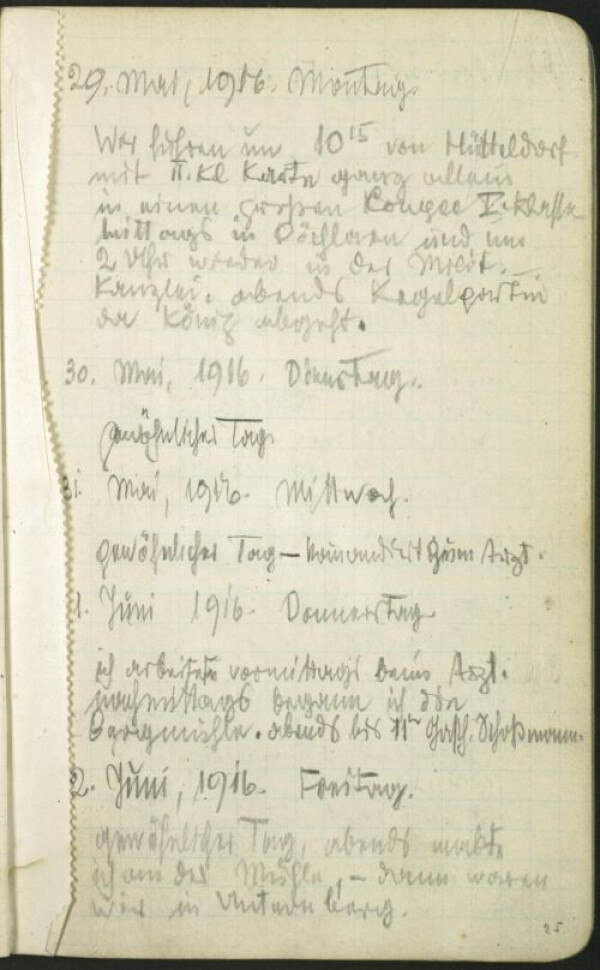 Kriegstagebuch von Egon Schiele (Skizzenbuch Nr. 7) Bild 49