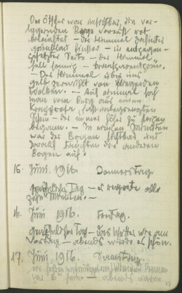 Kriegstagebuch von Egon Schiele (Skizzenbuch Nr. 7) Bild 53