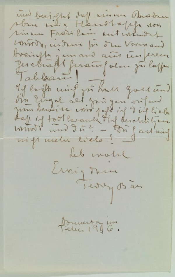 Brief von Anton Peschka an Gertrude Schiele Bild 2